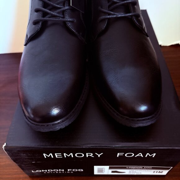 London Fog Collection Memory Foam LFM-Tyler Chukka Black Size 11M New NWT - Picture 6 of 6